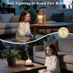 Candle Warmer Lamp With Timer Adjustable Brightness