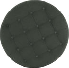 Handcrafted Loden Green Velvet Storage Ottoman 28In-4