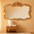 Antiqued Talida 27 X 38 Inch Gold Leaf Wall Mirror-0