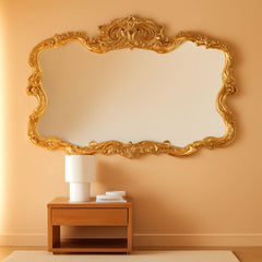 Antiqued Talida 27 X 38 Inch Gold Leaf Wall Mirror-0
