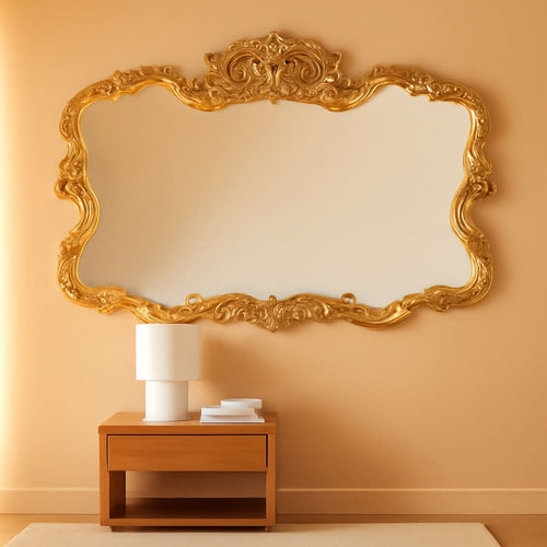 Antiqued Talida 27 X 38 Inch Gold Leaf Wall Mirror-0