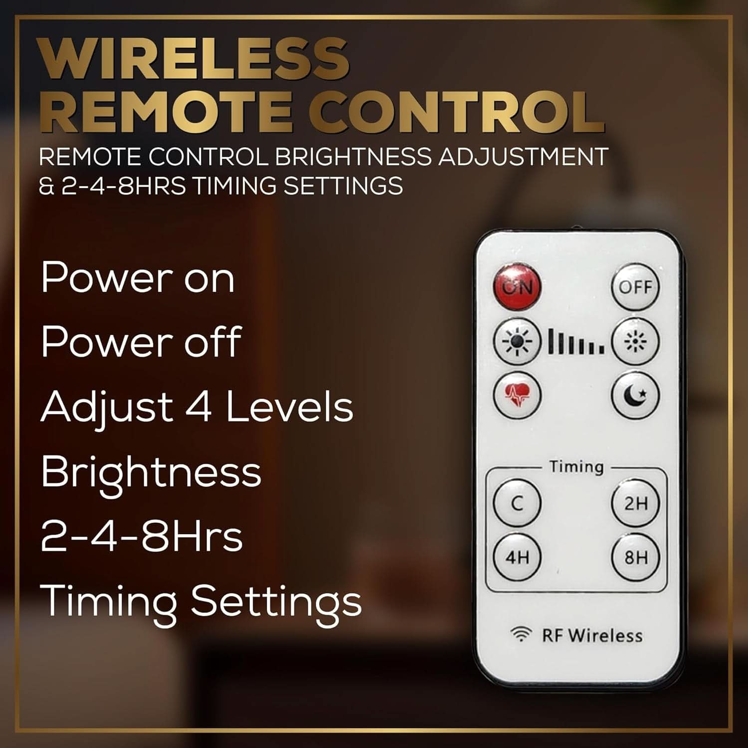 Candle Warmer Lamp With Integrated Wireless Remote