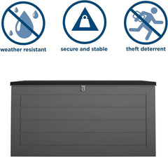 Extra Large Outdoor Patio Storage Deck Box 180 Gallons-4