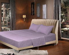 Tache 3-4 Piece Solid Spring Lavender Sheet Set