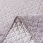 DaDa Bedding Whimsical Lavender Grey Cottage Soft Quilted Coverlet Bedspread Set (JHW866)-2