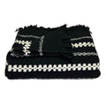 Chunky Black Cuzco Alpaca Throw-0