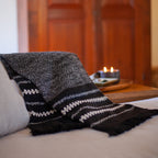 Chunky Black Cuzco Alpaca Throw-4