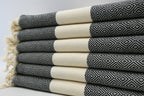 VENICE BLACK TURKISH TOWEL-3