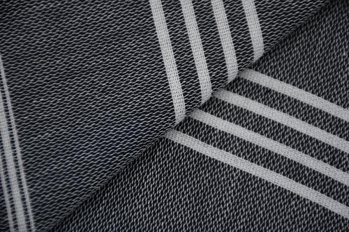 Black Monaco Turkish Towel – Lightweight Quick Dry Beach & Bath Towel, Luxury Turkish Cotton Spa Towel, Travel & Pool Towel-1