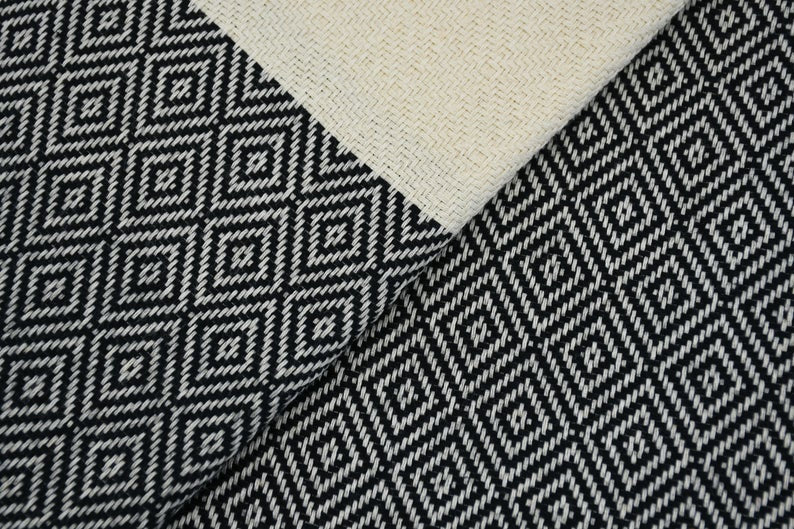 VENICE BLACK TURKISH TOWEL-1