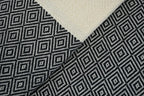 VENICE BLACK TURKISH TOWEL-1