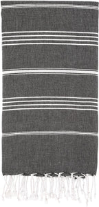 Monaco Turkish Cotton Hand Towel – Lightweight Quick Dry Bathroom, Kitchen & Travel Towel, Luxury Organic Turkish Towel