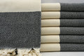 VENICE BLACK TURKISH TOWEL-0