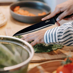 Kitchen Knife Set - Black Handle | Black Blade