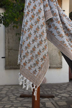 Block Print Handwoven Throw - Deepika