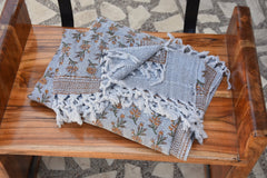 Block Print Handwoven Throw - Deepika