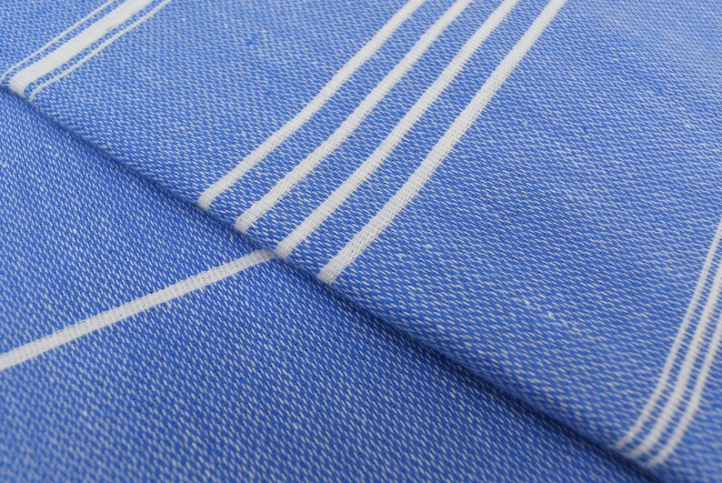 Blue Monaco Turkish Towel – Lightweight Quick Dry Beach & Bath Towel, Luxury Turkish Cotton Spa Towel, Travel & Pool Towel-1