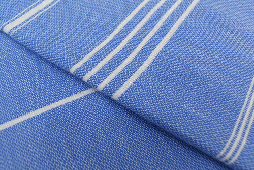 Blue Monaco Turkish Towel – Lightweight Quick Dry Beach & Bath Towel, Luxury Turkish Cotton Spa Towel, Travel & Pool Towel-1
