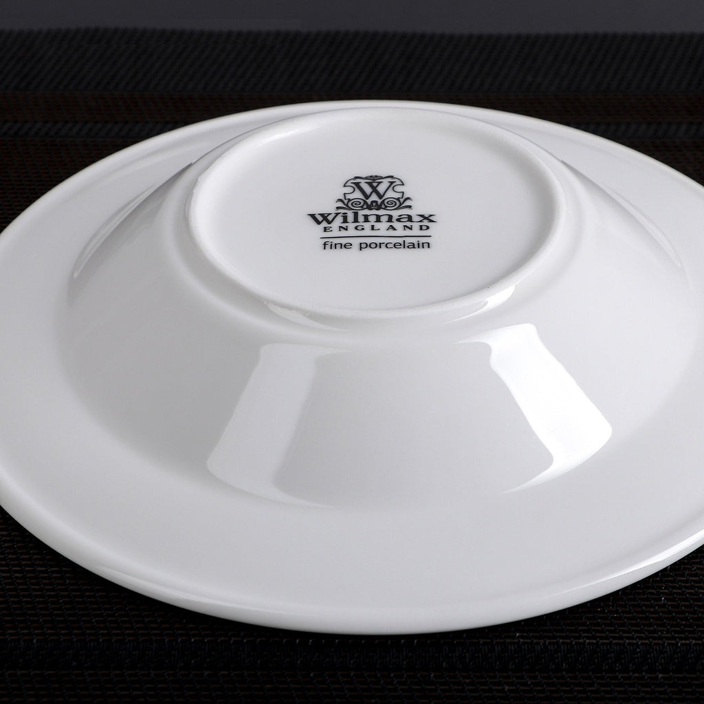 Professional Rolled Rim White Deep Plate 8" inch | 8 Fl Oz-3