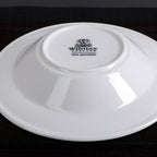 Professional Rolled Rim White Deep Plate 8" inch | 8 Fl Oz-3