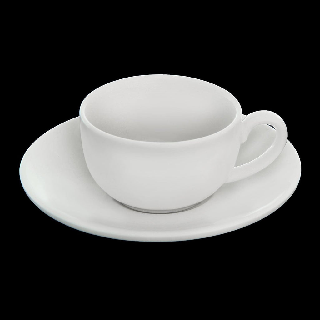 White 3 Oz | 100 Ml Coffee Cup & Saucer-1