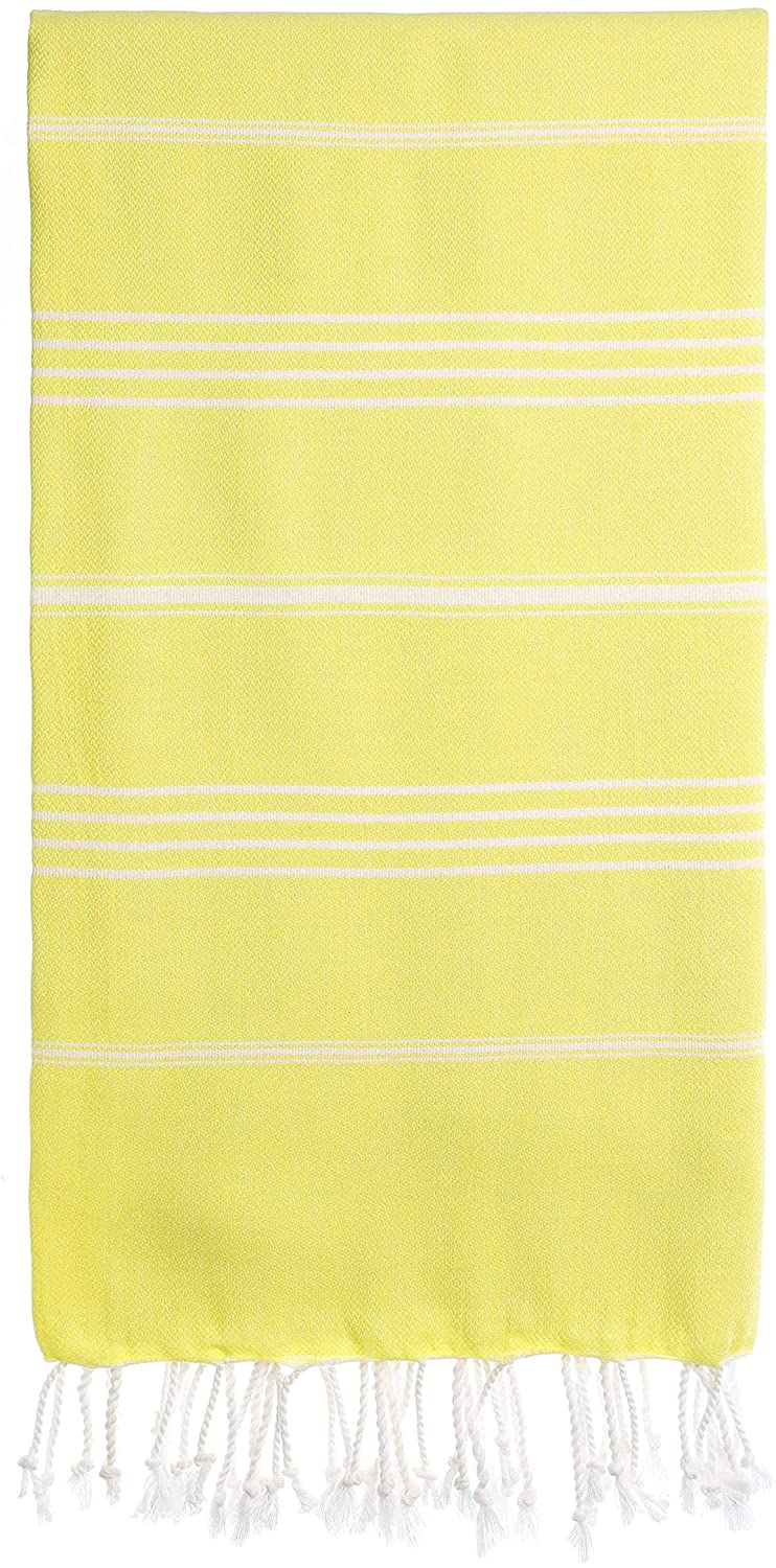 Monaco Turkish Cotton Hand Towel – Lightweight Quick Dry Bathroom, Kitchen & Travel Towel, Luxury Organic Turkish Towel