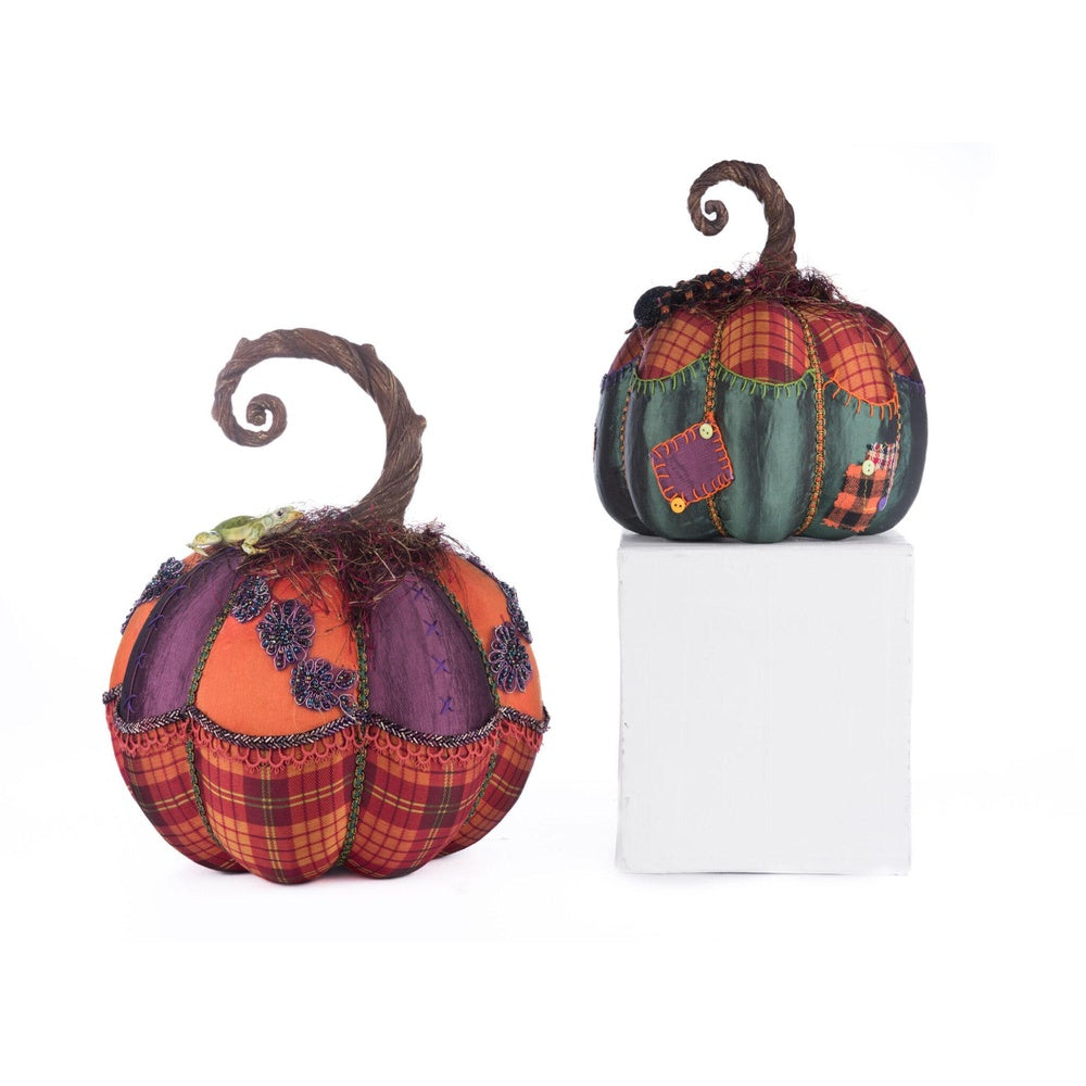 Broomstick Acres Pumpkins Set Of 2 by Katherine's Collection-1