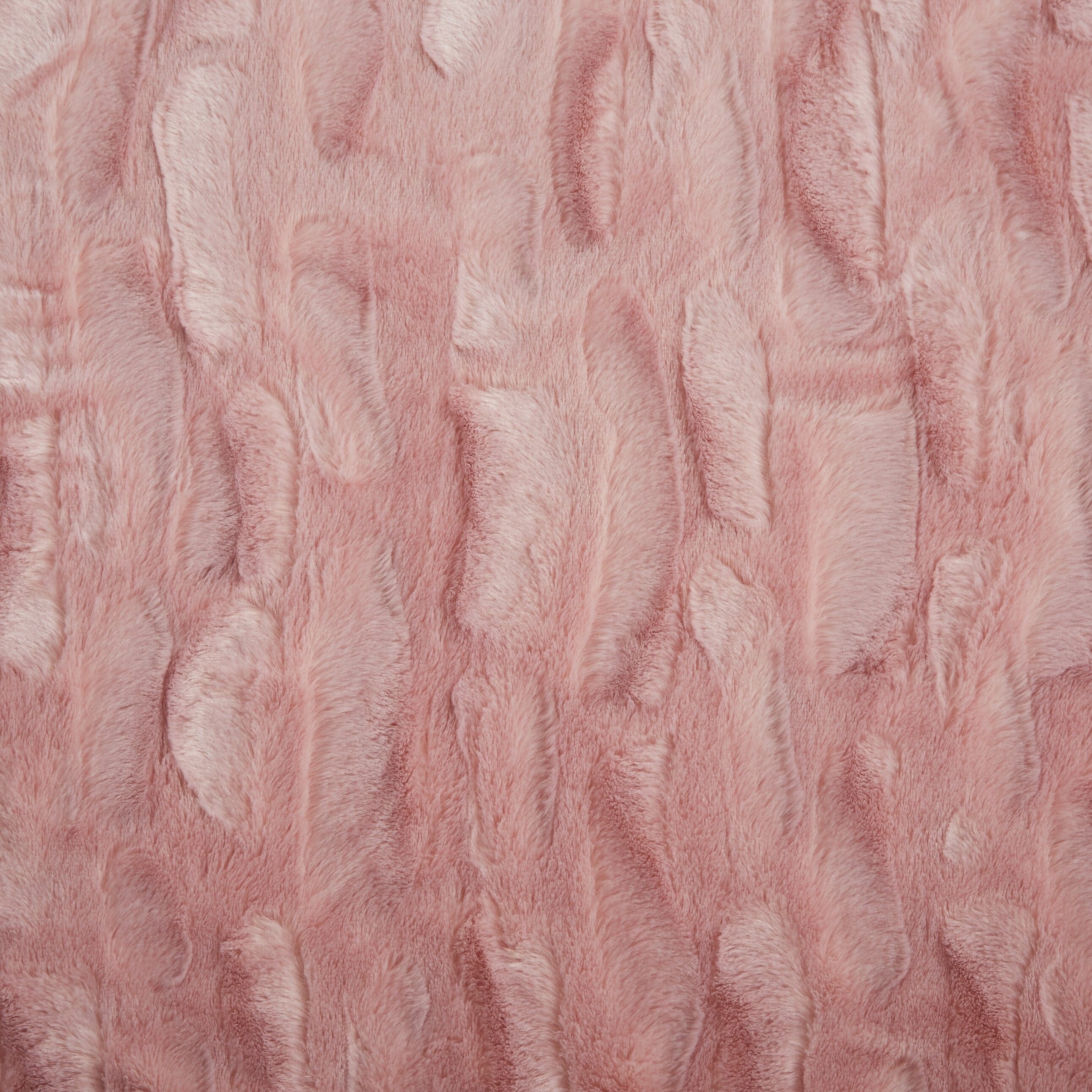 Tache Faux Fur Dusty Rose Gold Pink Throw Blanket (#7)-1
