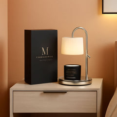 Dimmable Silver Chrome Candle Warmer Countdown Timer