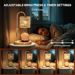 Candle Warmer Lamp Featuring Timer Height Adjustable