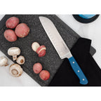 Superior 7 inch Santoku Knife - Royal Blue-2