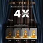 Gold Candle Warmer Lamp With Programmable Dimmer System