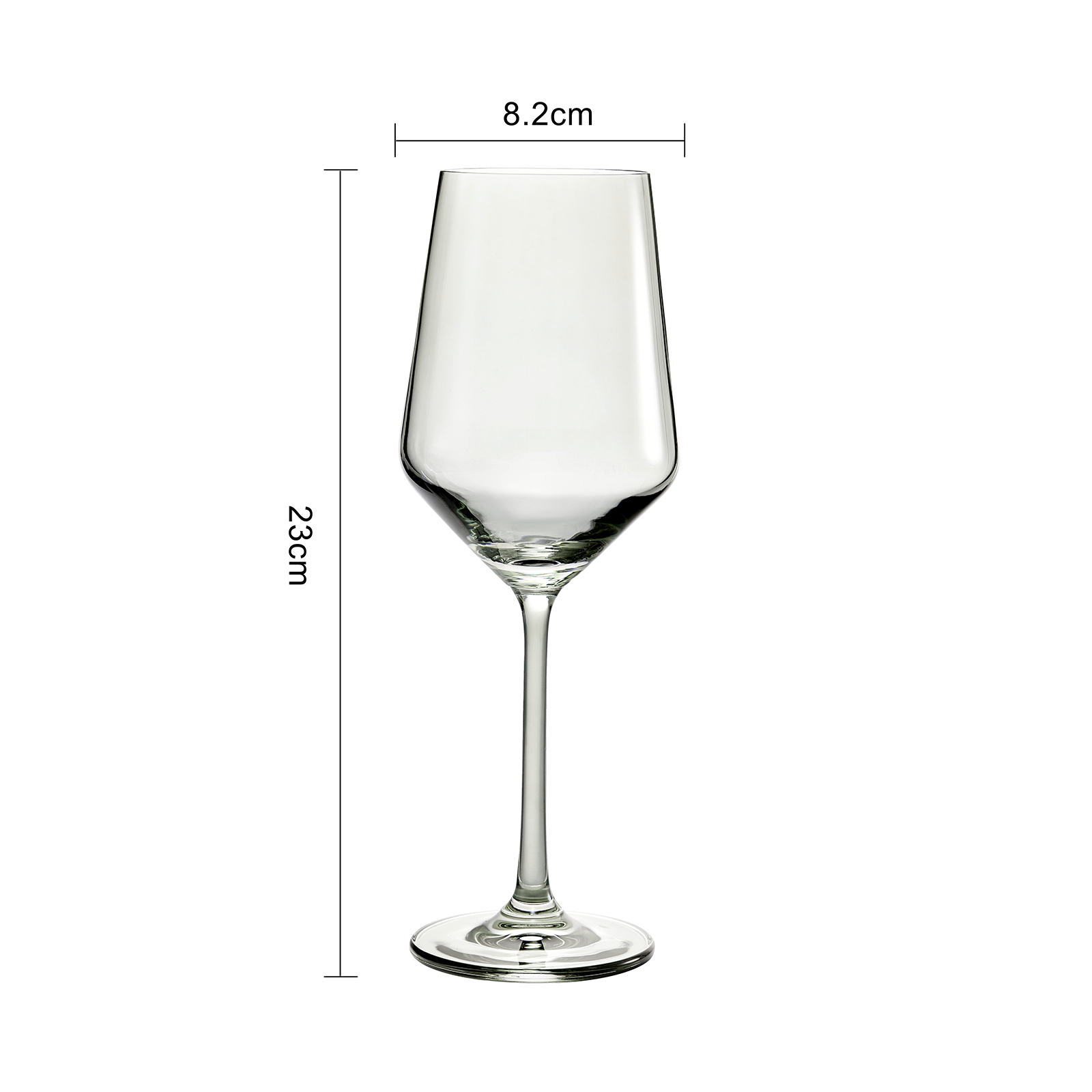 Colored Wine Glass Set, 12oz Glasses Set of 6 (Smoke Grey)-3