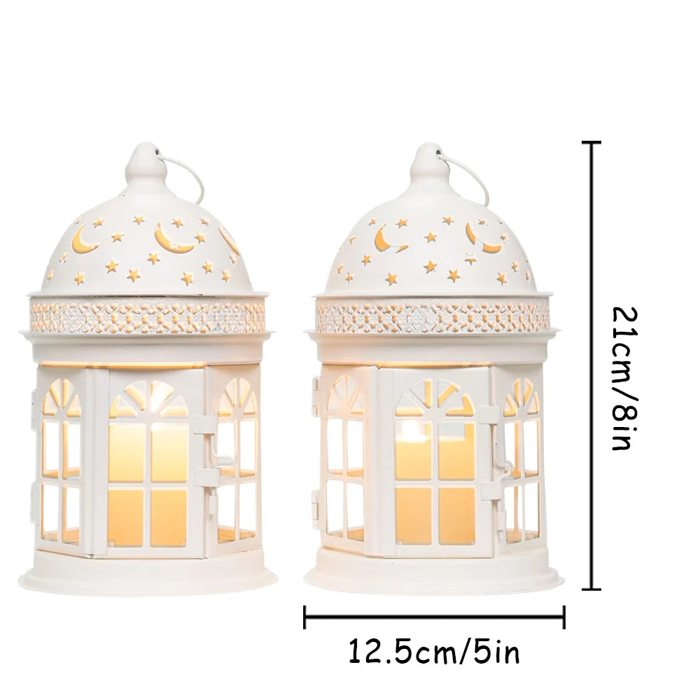 8.5 inch High Decorative Lanterns ( Set of 2 )-3