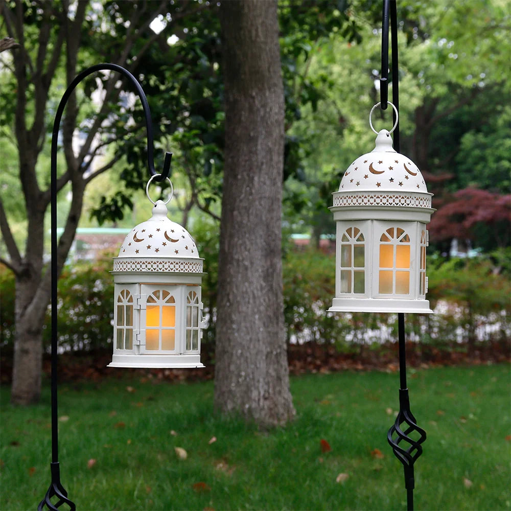 8.5 inch High Decorative Lanterns ( Set of 2 )-4
