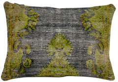 Canvello Antique Rug Olive Green Pillows - 16"x24"