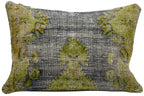 Canvello Antique Rug Olive Green Pillows - 16"x24"