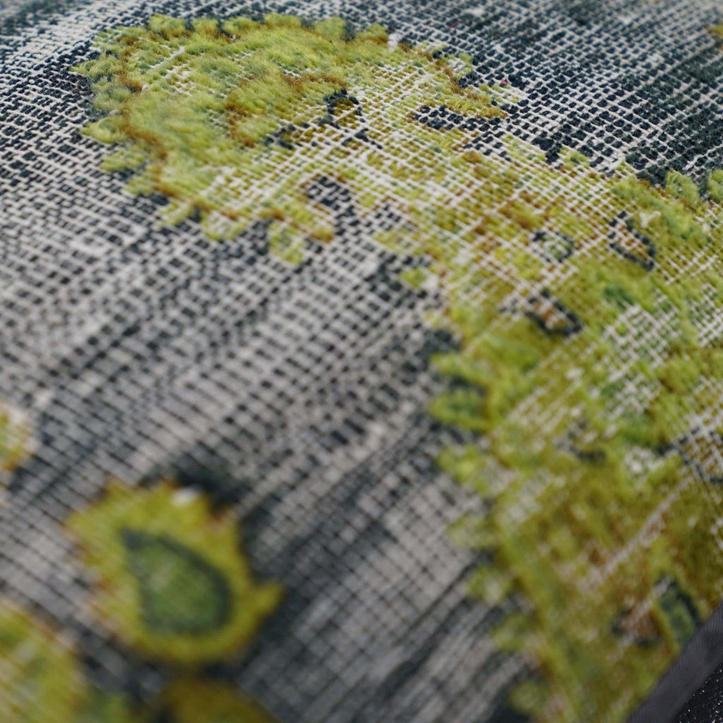 Canvello Antique Rug Olive Green Pillows - 16"x24"