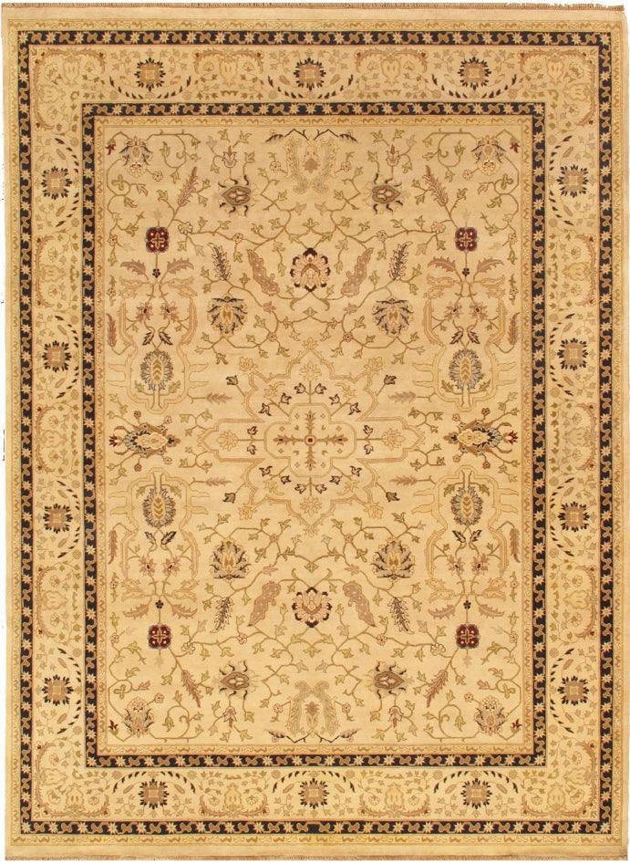 Canvello Canvello Ziegler Sultanabad Hand-Knotted Lamb's Wool Area Rug-10'1" X 10'3"