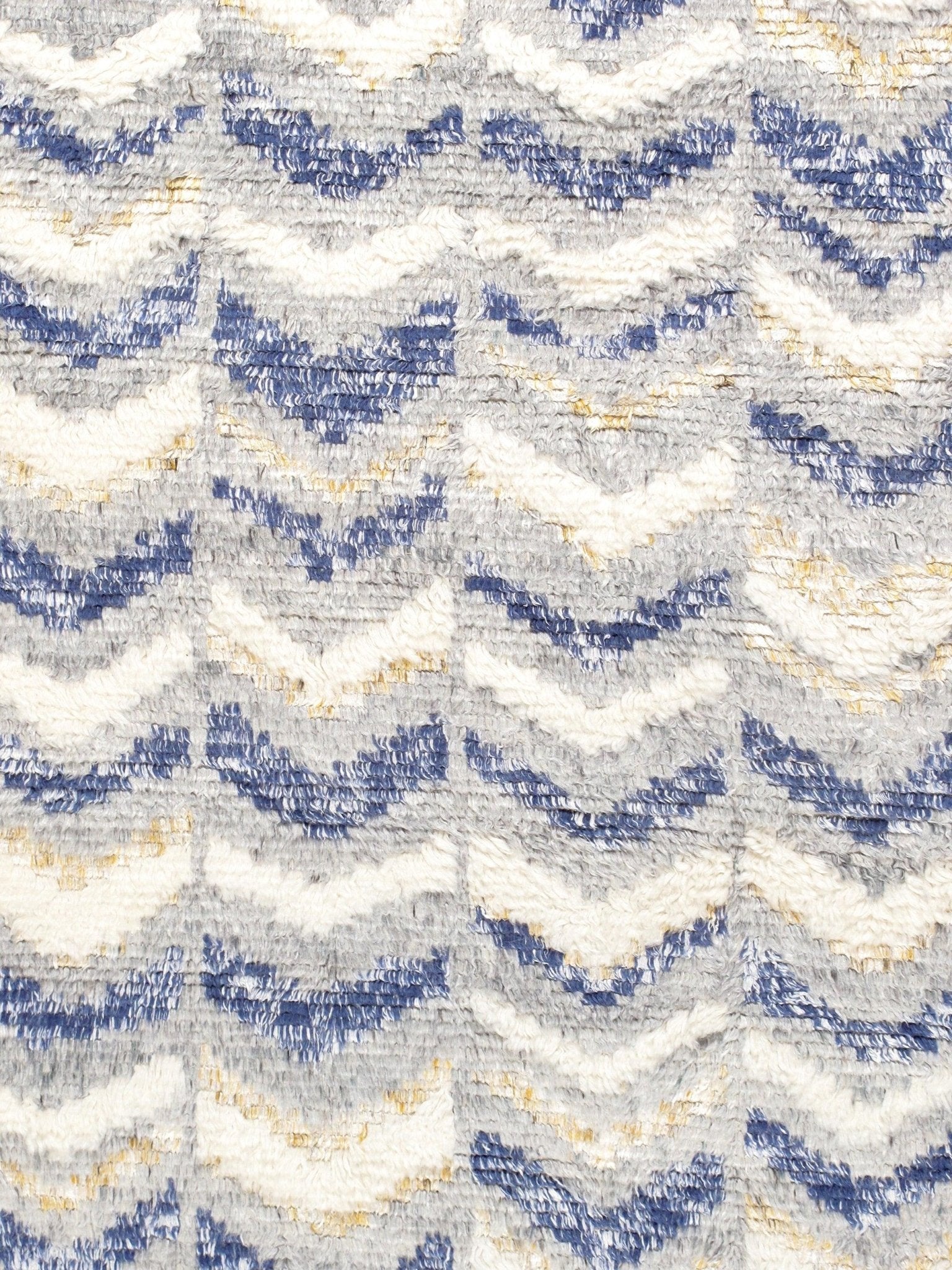 Canvello Casablanca Moroccan Collection Hand-Knotted Wool Area Rug- 5' X 7'10"