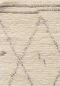 Canvello Casablanca Moroccan Collection Hand-Knotted Wool Area Rug- 7'9" X 9'9"