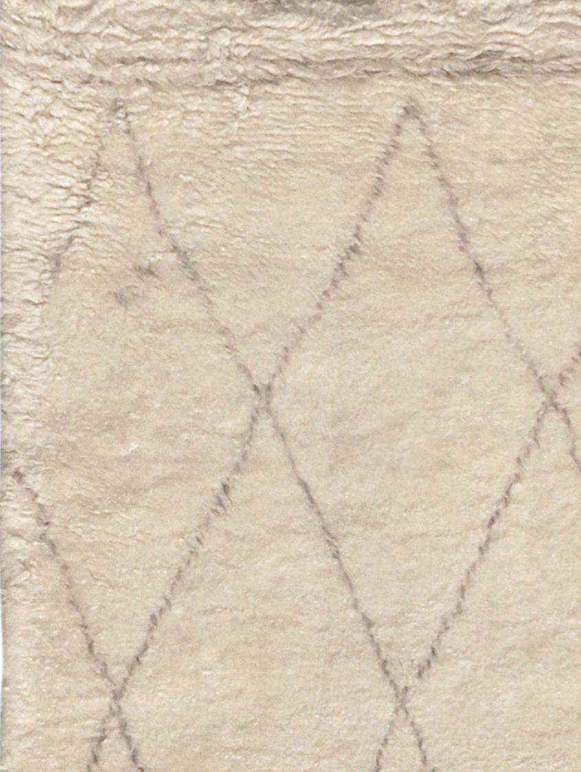 Canvello Casablanca Moroccan Hand-Knotted Silk & Wool Area Rug- 9' X 12'