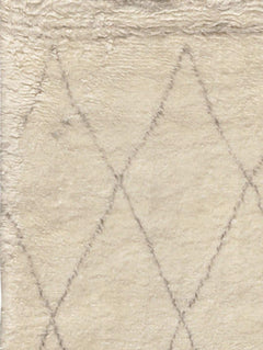 Canvello Cavello Casablanca Moroccan Hand-Knotted Wool Area Rug- 5'6" X 8'6"
