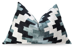 Canvello Decorative Gray Throw Pillow Down Filled - 16x24 in-2