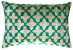 Canvello Decorative Green Throw Pillow Down Filled - 16x24 in
