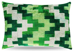 Canvello Decorative Green Throw Pillow Down Filled - 16x24 in