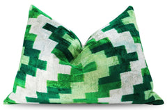 Canvello Decorative Green Throw Pillow Down Filled - 16x24 in