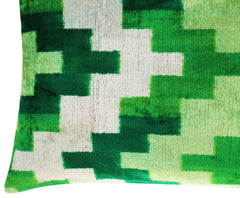 Canvello Decorative Green Throw Pillow Down Filled - 16x24 in