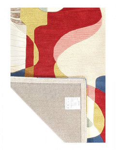 Canvello Fine Hand Tufted Abstract Rug - 4' x 6'