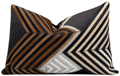 Genuine Cowhide Leather Decortive Throw Pillows with Down Insert
